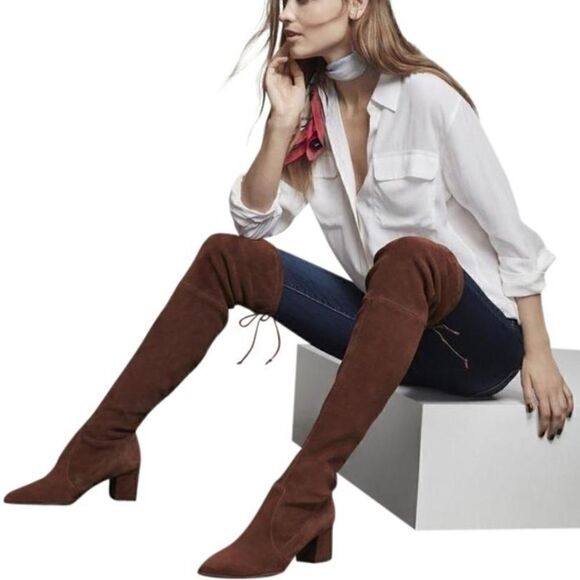 Stuart Weitzman | Over-the-Knee Suede Boots | 11.5 - Picture 1 of 8